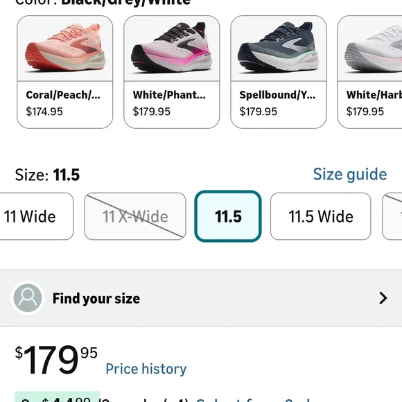 Brooks Women’s Glycerin GTS 23 Supportive RunninBrooks Men's Black Running Shoes - Picture 3 of 14